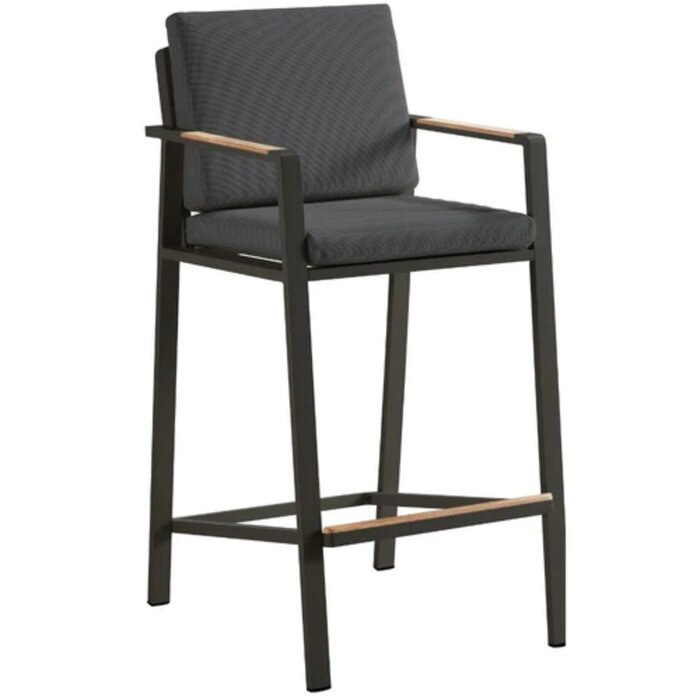 Higold Higold NOFI  BAR chair - charcoal/zwart-teak +cushions