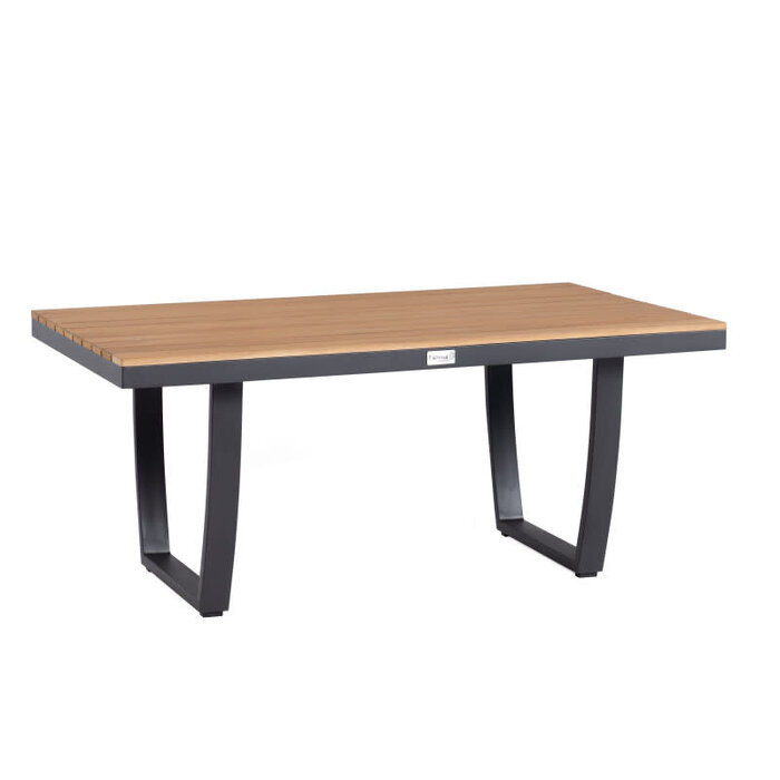 Tierra Outdoor Tierra Outdoor Valencia 4-delige 2-zitsbank setCharcoal gray + tafel teak top