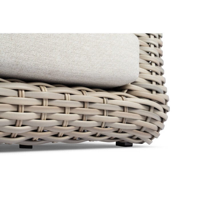 Tierra Outdoor Tierra Outdoor WAKKANDA SOFA set 4-delig Kubo wicker/ crême white kussens +teak top