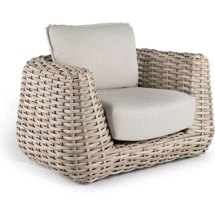 Tierra Outdoor Tierra Outdoor WAKKANDA SOFA set 4-delig Kubo wicker/ crême white kussens +teak top