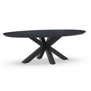 Tierra Outdoor Tierra Outdoor  OBLONG Dining Table OVAL 220 x 130 cm - Trespa Graphite top - TO-5328