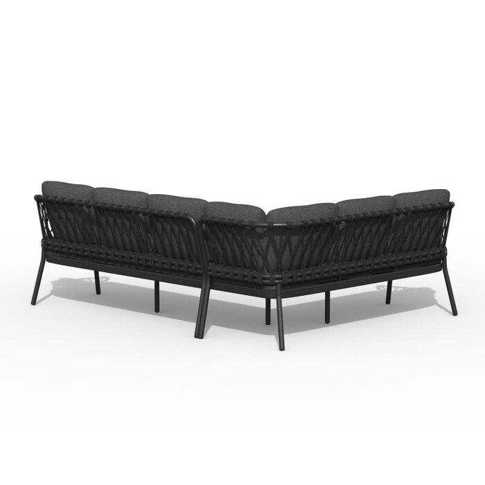 Tierra Outdoor Tierra Outdoor Natal Lounge Dining Set Left Gray - Stone Gray cushions - TO-5577