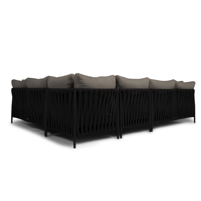 Tierra Outdoor Tierra Outdoor CADOZO 4-delige Lounge XL Set LEFT black -charcoal grey cushions incl. tafel