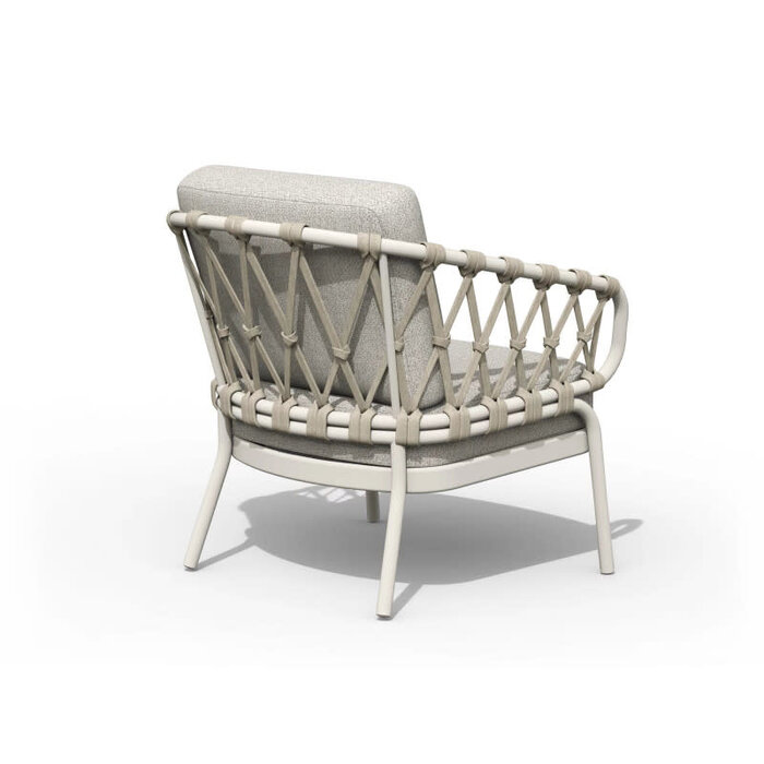 Tierra Outdoor Tierra Outdoor Natal Low Dining Chair Creme White -Dove kussens - TO-5584