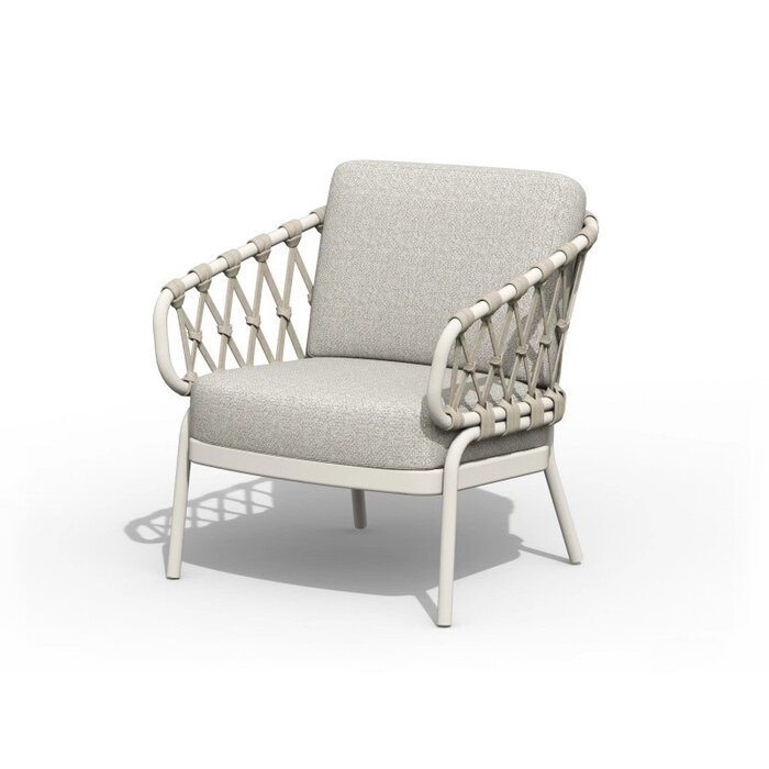 Tierra Outdoor Tierra Outdoor Natal Low Dining Chair Creme White -Dove kussens - TO-5584