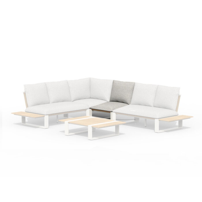 Tierra Outdoor Tierra Outdoor Seto Center Creme White + teak - TO-5532