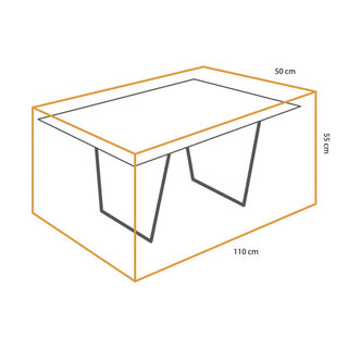 Tierra Outdoor Tierra Outdoor Cover For Valencia Lounge Table - 110x50x55cm - TO-6861