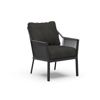 Tierra Outdoor Tierra Outdoor Liv Low Dining Chair Grey -Black cushions - TO-5686