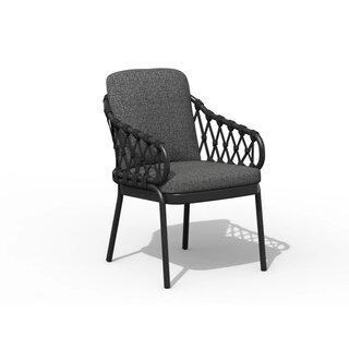 Tierra Outdoor Tierra Outdoor Natal Dining Chair Grey -Stone Grey cushions - TO-5581