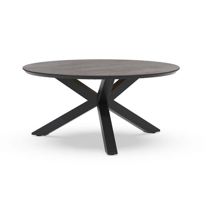 Tierra Outdoor Tierra Outdoor Omnigo Dining Tafel 150cm rond Grijs frame -Forest Grey Trespa HPL - TO-6484