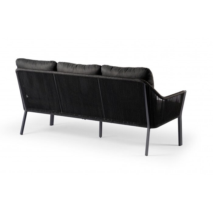 Tierra Outdoor Tierra Outdoor Liv Lounge Dining 3-Seater Grey - Black cushions - TO-7004