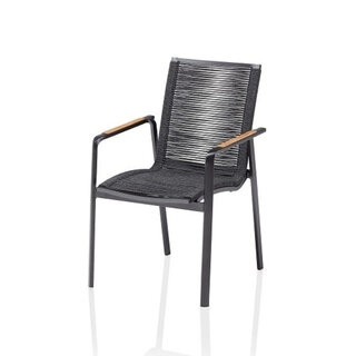 Kettler Kettler DIAMOND stapelfauteuil alu-ROPE Grijs