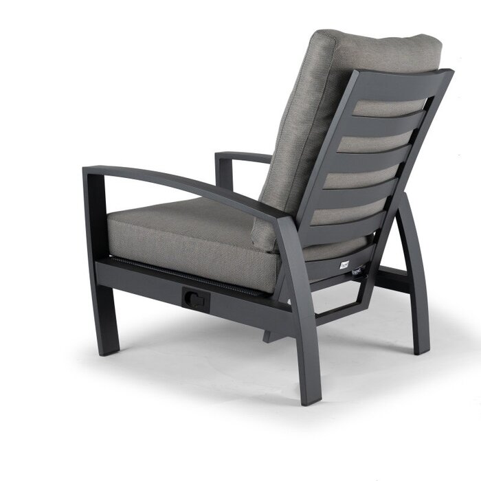 Tierra Outdoor Tierra Outdoor Valencia Lounge Chair Grey -Charcoal Grey cushions - TO-6017