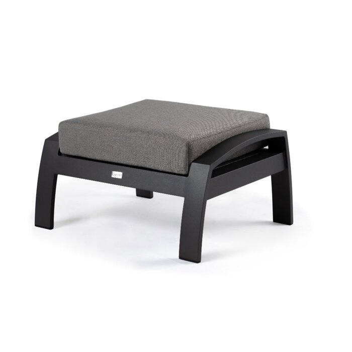 Tierra Outdoor Tierra Outdoor Valencia Lounge Hocker Grey -Charcoal Grey cushions - TO-6066