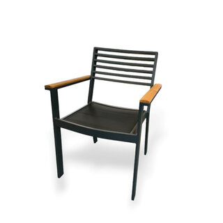 Higold Higold York dining ARMchair ALU-ALU BACKREST-charcoal-zwart
