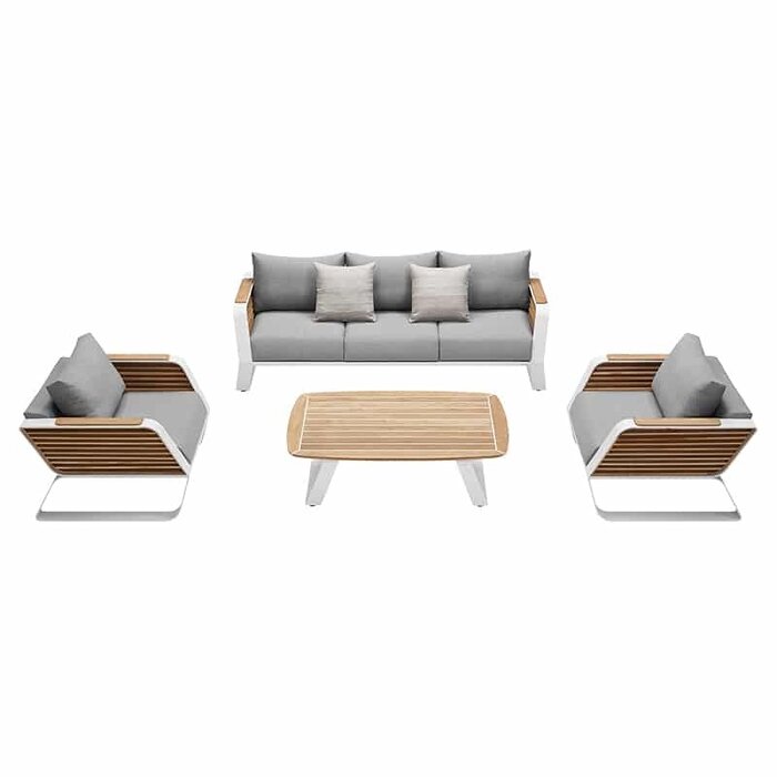 Higold Higold Wing Loungeset White/Grey | 4-delig 3 seater