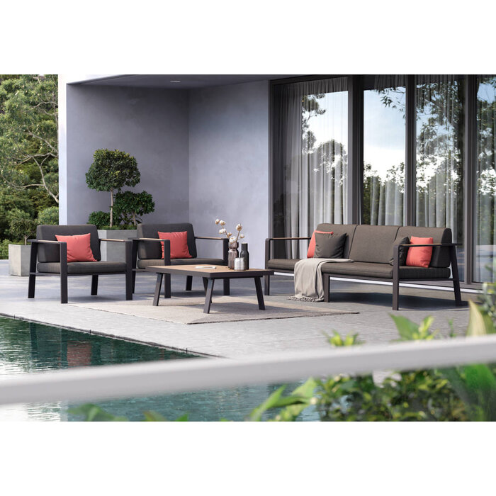Higold Higold NOFI lounge 3-SEATER SOFA SET gray-black