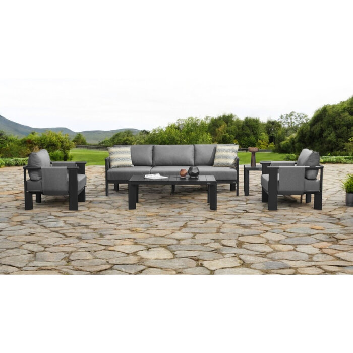 Higold Higold LIGO 4-piece 3-SEATER sofa set 212cm charcoal Gray