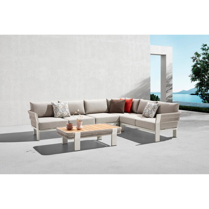 Higold Higold Borromeo 5-delig XL loungeset light grey
