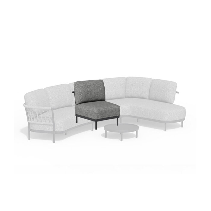 Tierra Outdoor Tierra Outdoor Fresca Lounge Center Unit Grijs -Charcoal Grey cushions - TO-7712