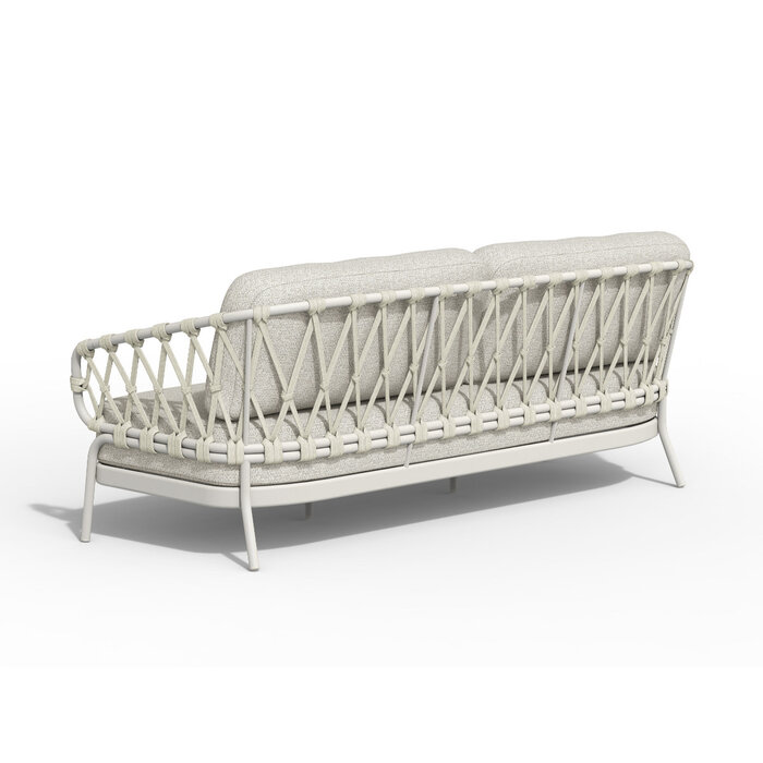 Tierra Outdoor Tierra Outdoor Natal 3-zits Loungebank Creme White met Dove kussens – 208 cm