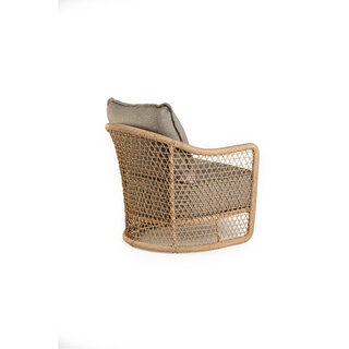 Tierra Outdoor Tierra Outdoor Blend Lounge Chair Natural Latte -Stone Grey kussens - TO-7424