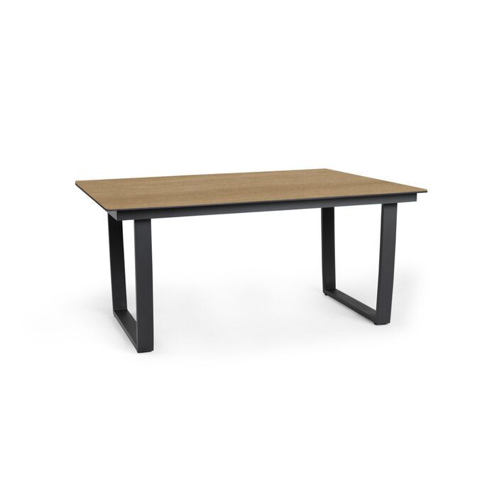 Tierra Outdoor Tierra Outdoor LIV LOUNGE DINING SET CHARCOAL, RIGHT 3-delig, MET TAFEL HPL BERGAMO