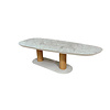 Tierra Outdoor Silva Organic - aluminum white  frame - Dekton Gk07 CEPPO top -  280x121cm - TO-7847