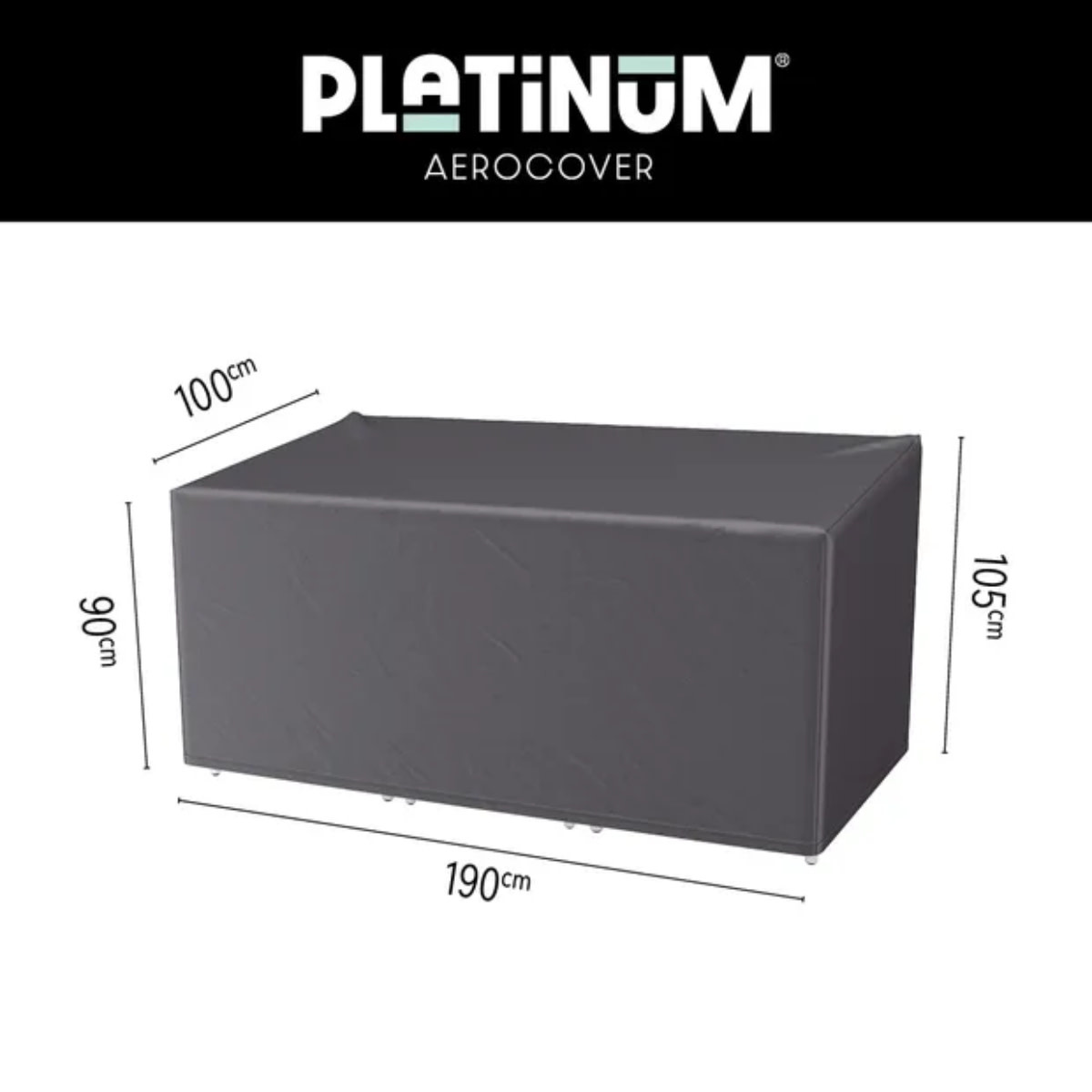 Platinum Aerocover Lounge chair and hocker set cover 190x100xH105/90 art.7986