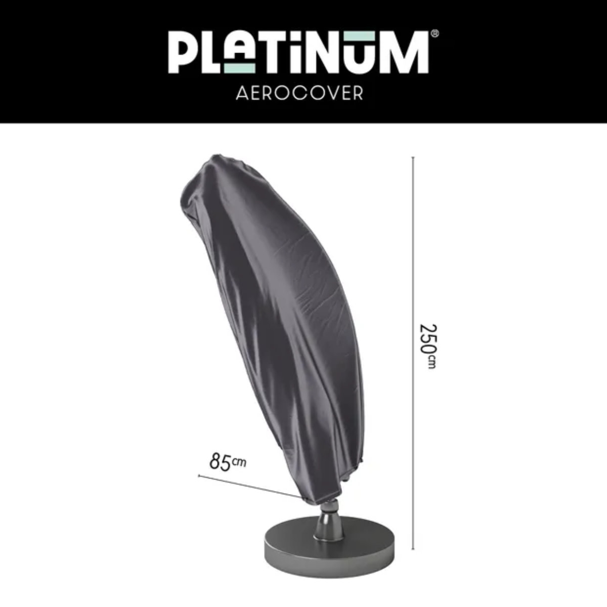 Platinum  Aerocover Free-arm parasol cover H250x85 art.7972
