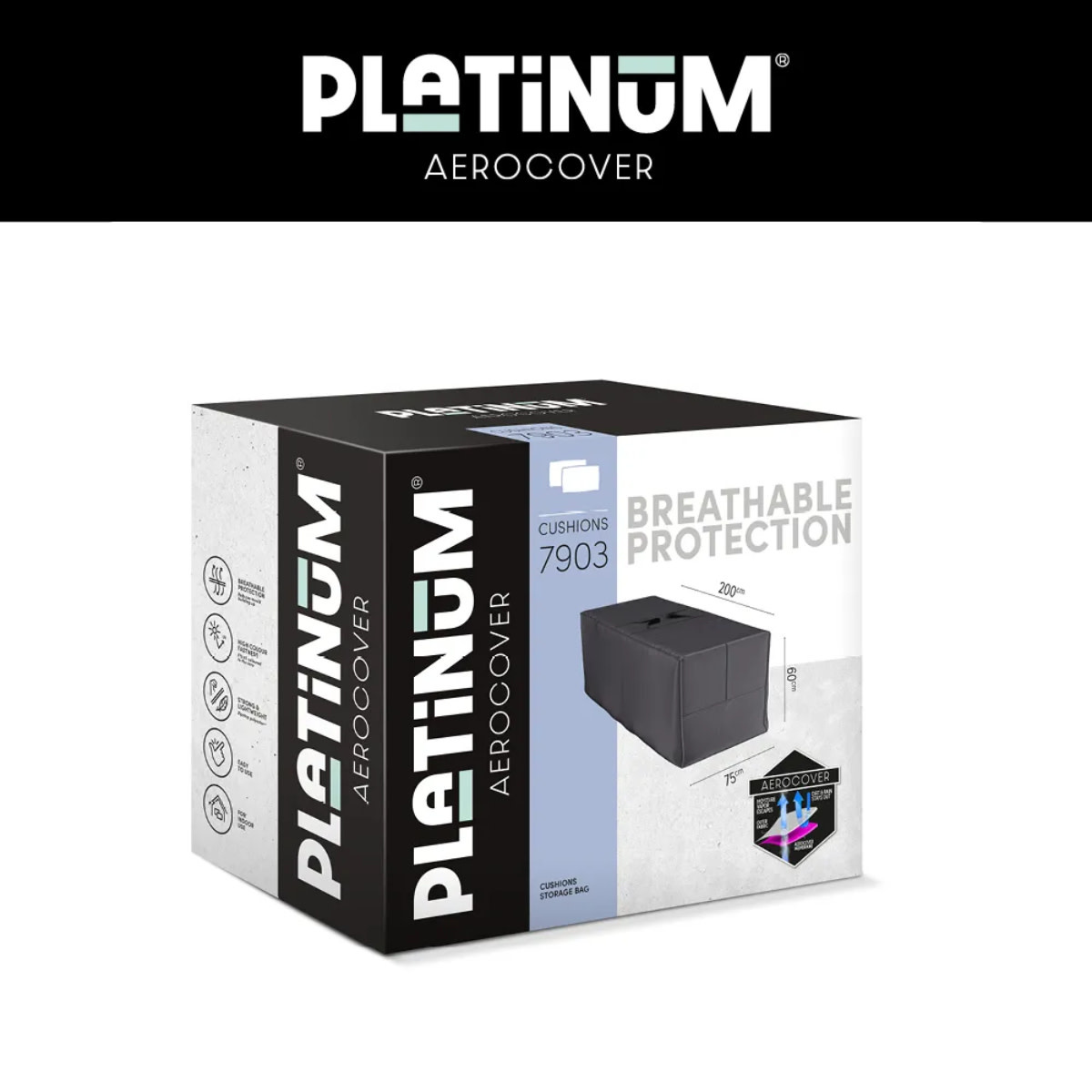 Platinum  Aerocover Kussentas 200x75xH60 art.7903