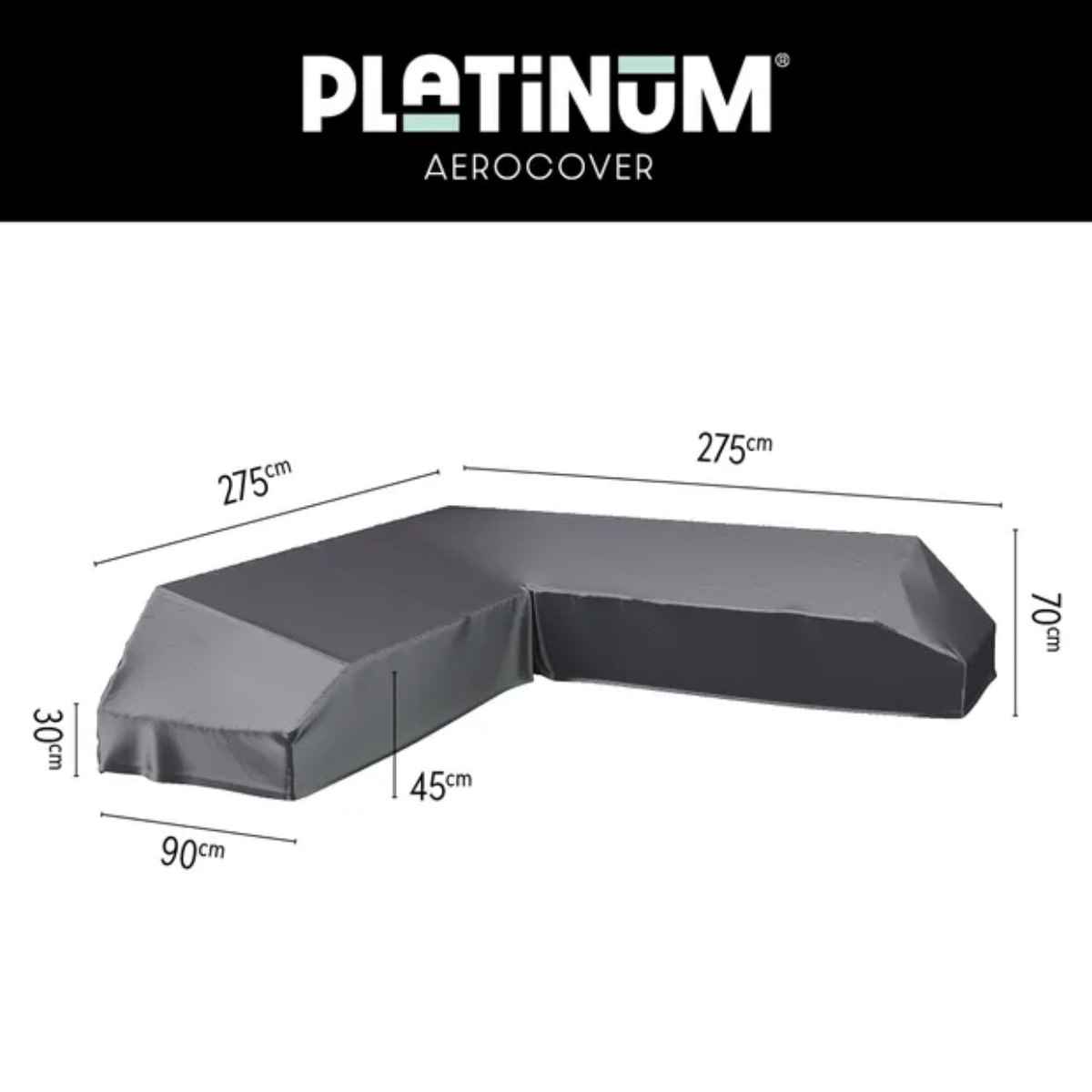 AeroCover Lounge set platform cover 275x275x90xH30-45-70 art. 7881