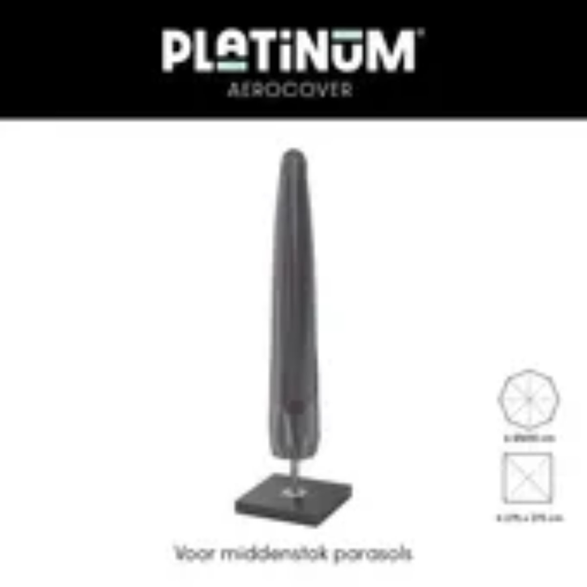 Platinum Aerocover Center pole parasol cover H215x30/40 art.7984