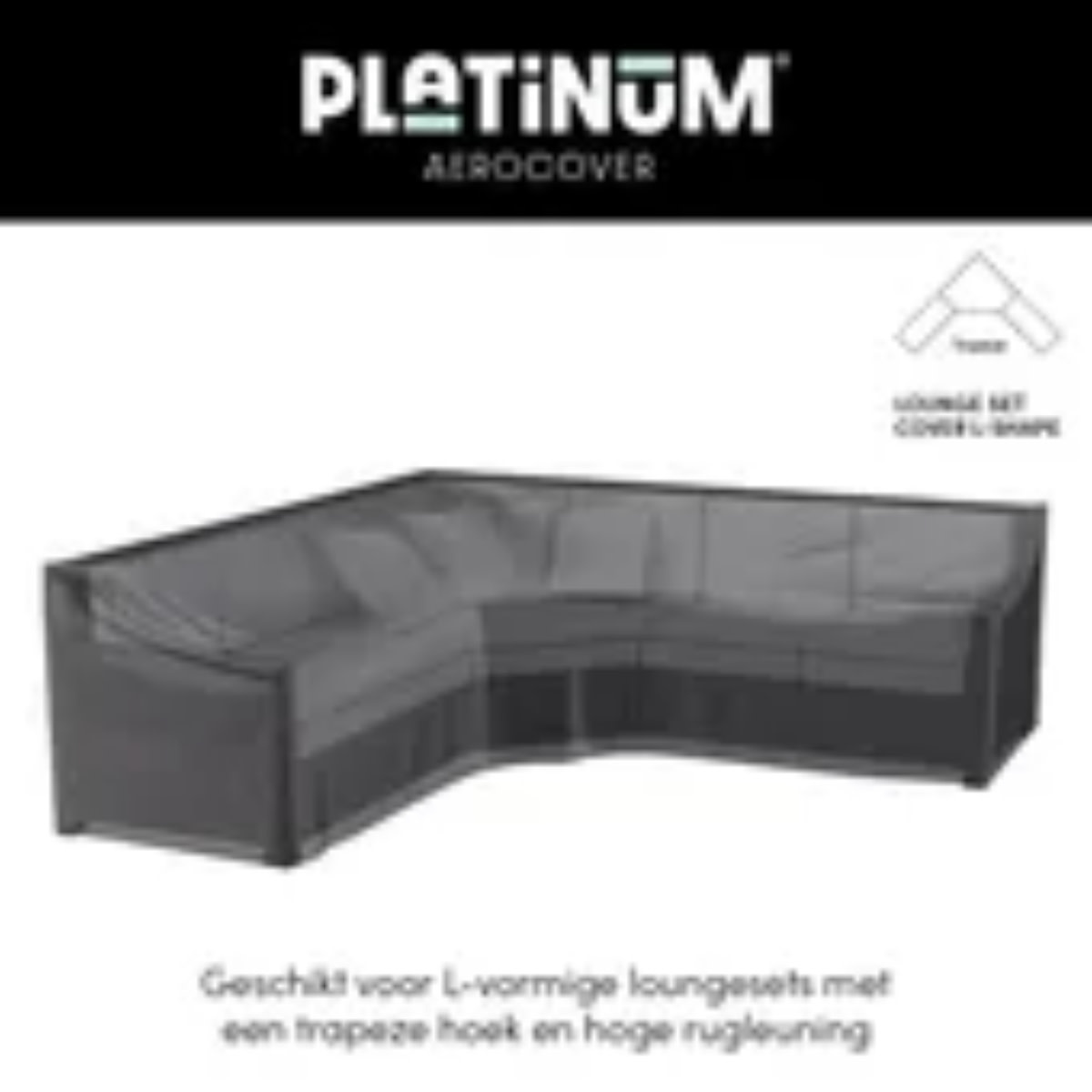 Platinum  Aerocover Lounge cover L/Trapeze 300x300x90xH65/90 HB art.7957