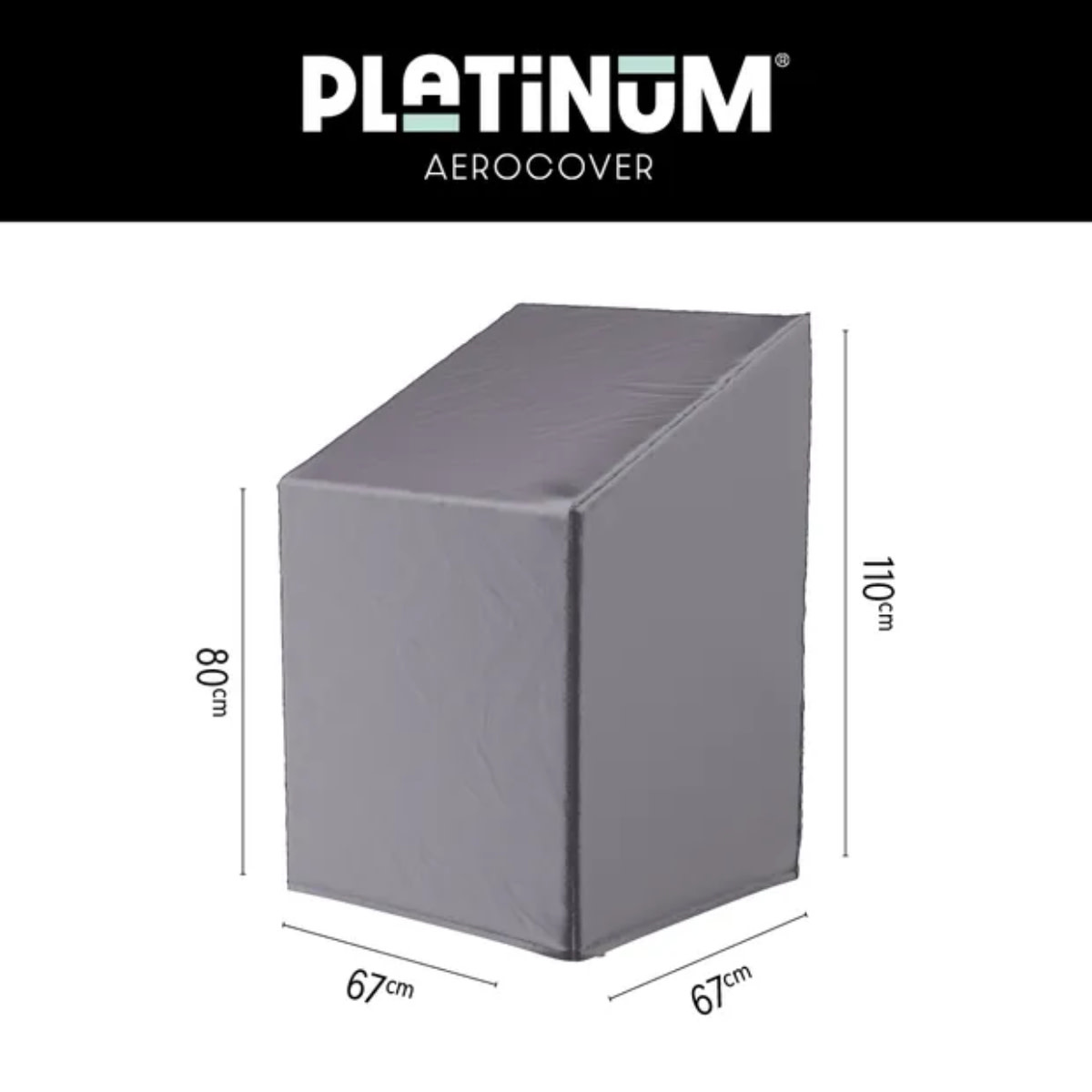 Platinum AeroCover Stapelstoelhoes- gasveerstoelhoes 67x67xH80-110 art.7962