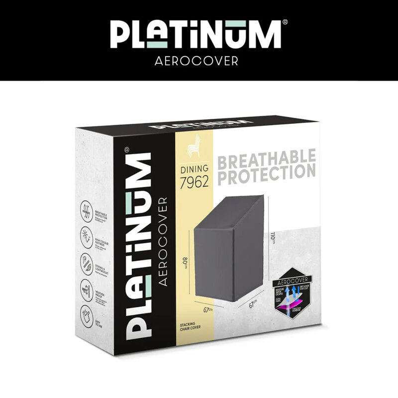 Platinum AeroCover Stapelstoelhoes- gasveerstoelhoes 67x67xH80-110 art.7962