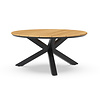 Tierra Outdoor Omnigo Dining Table 150cm round Gray Frame -Teak - TO-6228