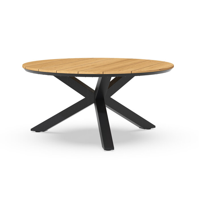 Tierra Outdoor Tierra Outdoor Omnigo Dining Table 150cm round Gray Frame -Teak - TO-6228