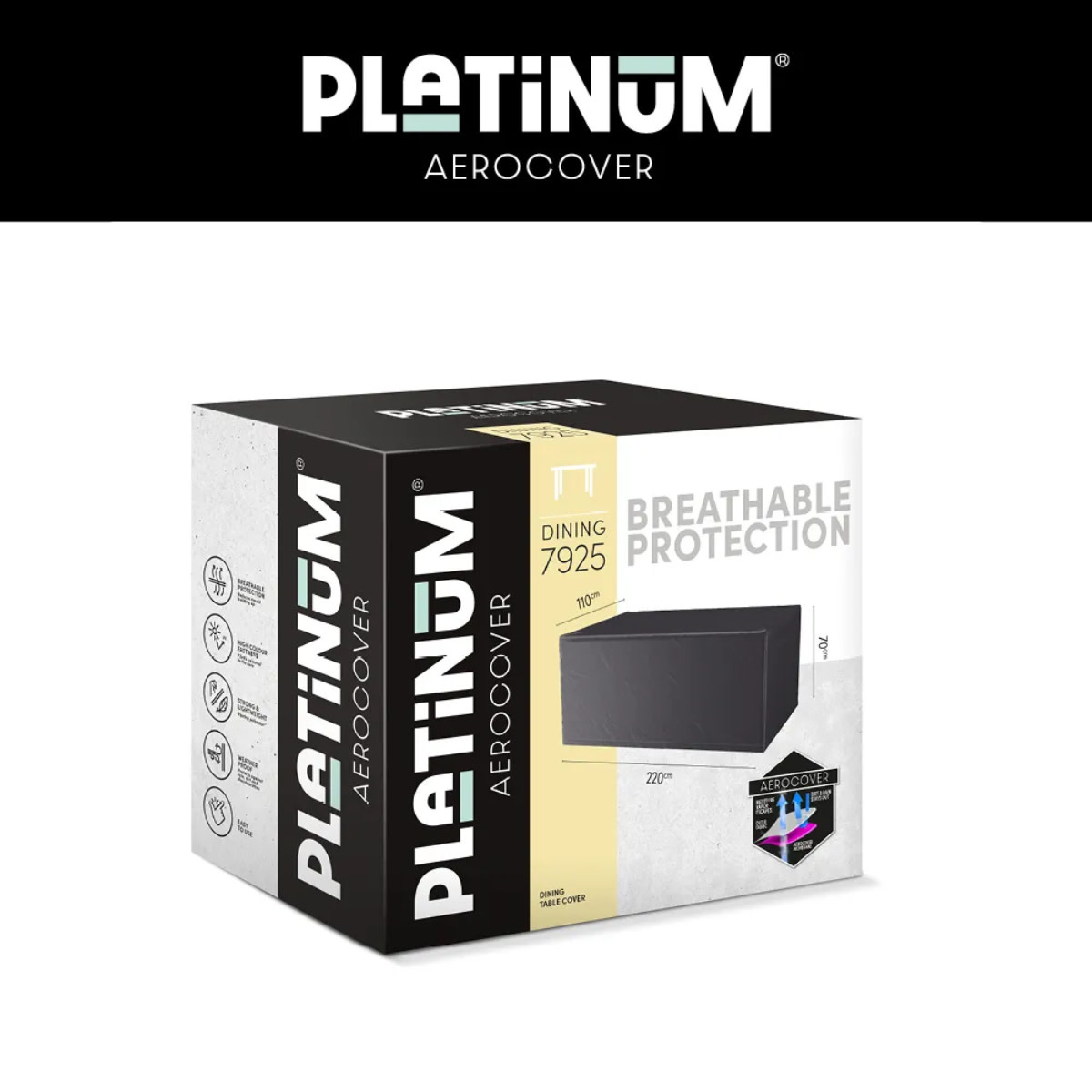 Platinum Aerocover Table cover 220x110xH70 art.7925