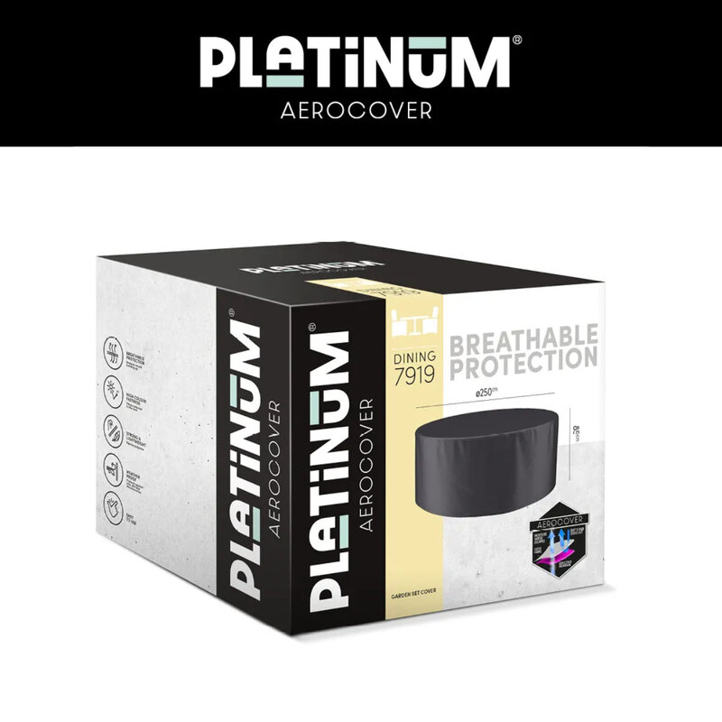 Aerocover Platinum Aerocover Garden set cover 250xH85 round art.7919