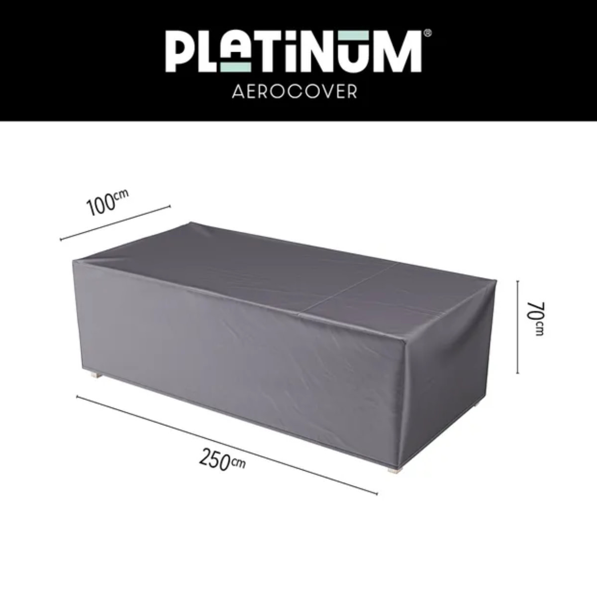 Platinum Aerocover Lounge bank hoes 250x100xH70 art.7963