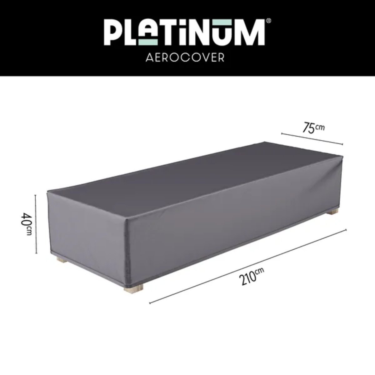Platinum Aerocover Loungebed cover 210x75x40 art.7964