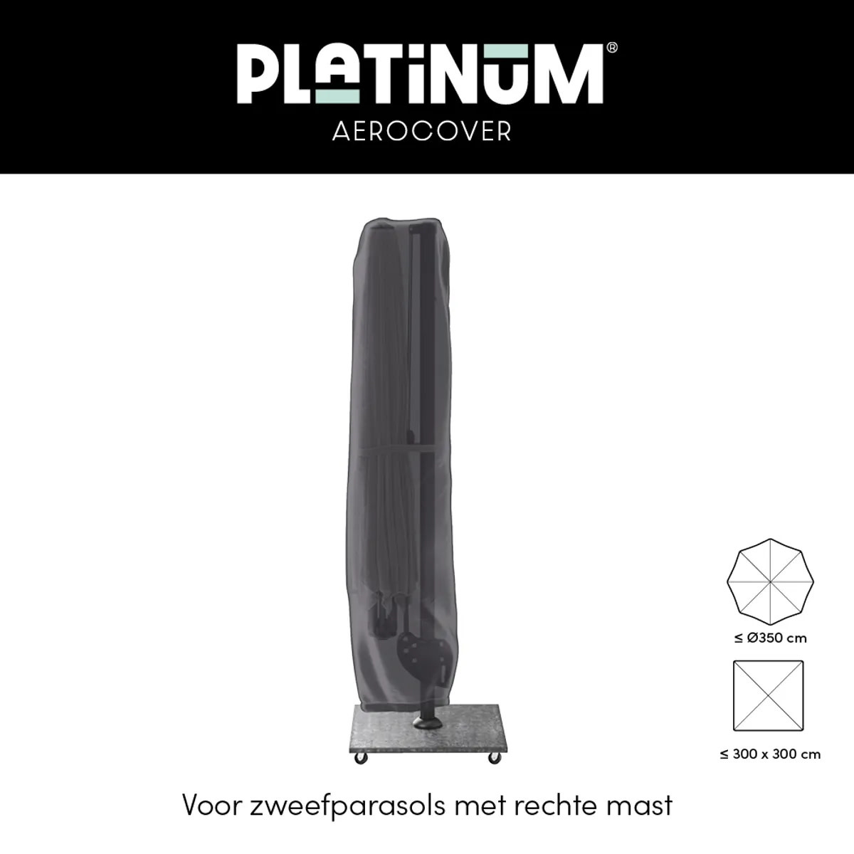 Platinum  Aerocover Free-arm parasol cover H250x55/60 art.7970