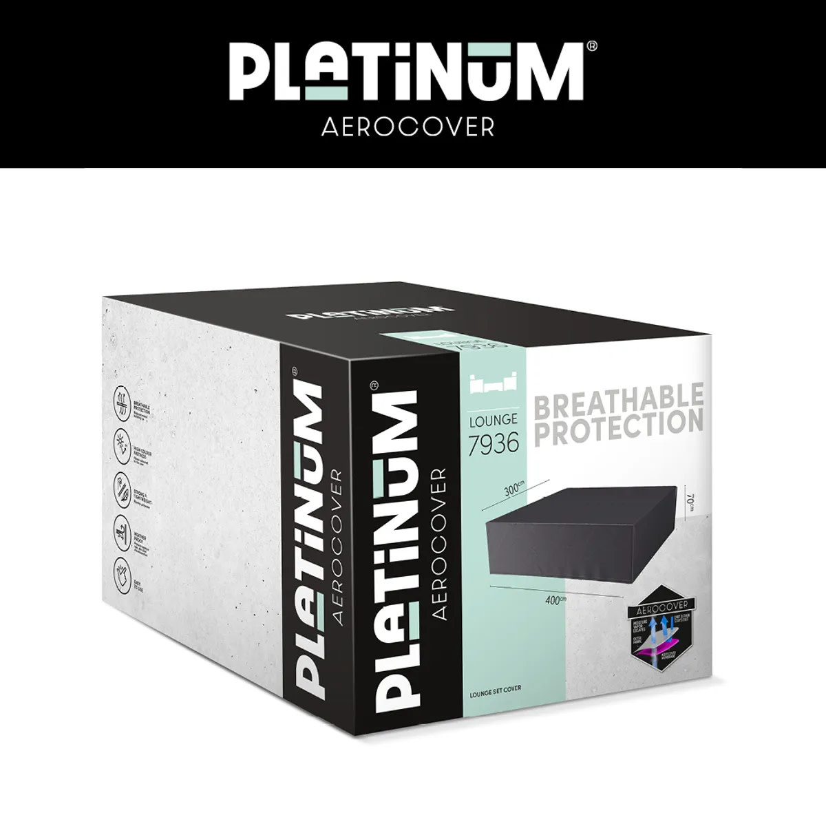 Platinum Aerocover Lounge set cover 400x300xH70 art.7936