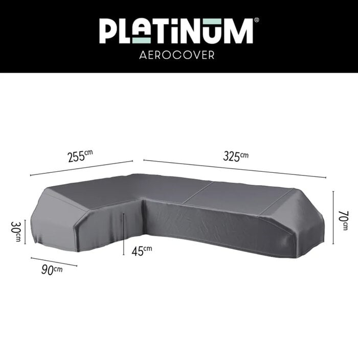 AeroCover Lounge set platform cover left 325x255x90xH30-45-70 art. 7882
