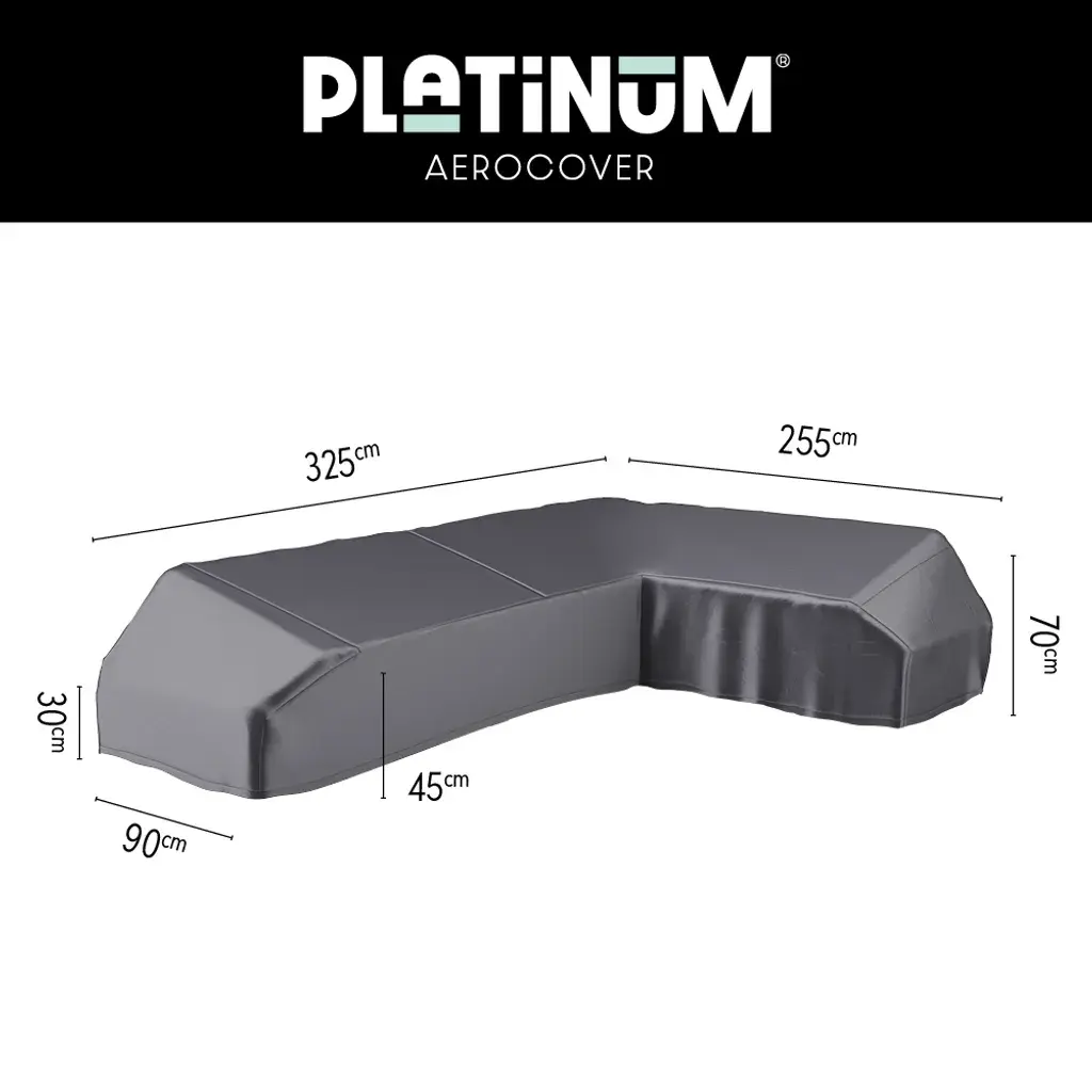 Platinum Aerocover Lounge platform cover 325x255x90xH30/45/70 Right art.7883