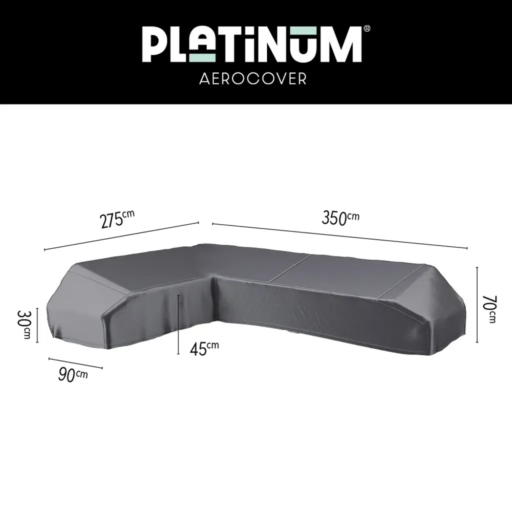 Platinum Aerocover Lounge platform cover 350x275x90xH30/45/70 Left art.7884