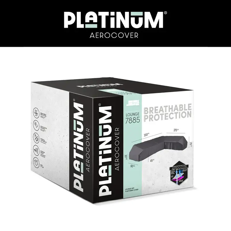 Aerocover AeroCover Loungeset platformhoes rechts 350x275x90xH30-45-70cm art.7885