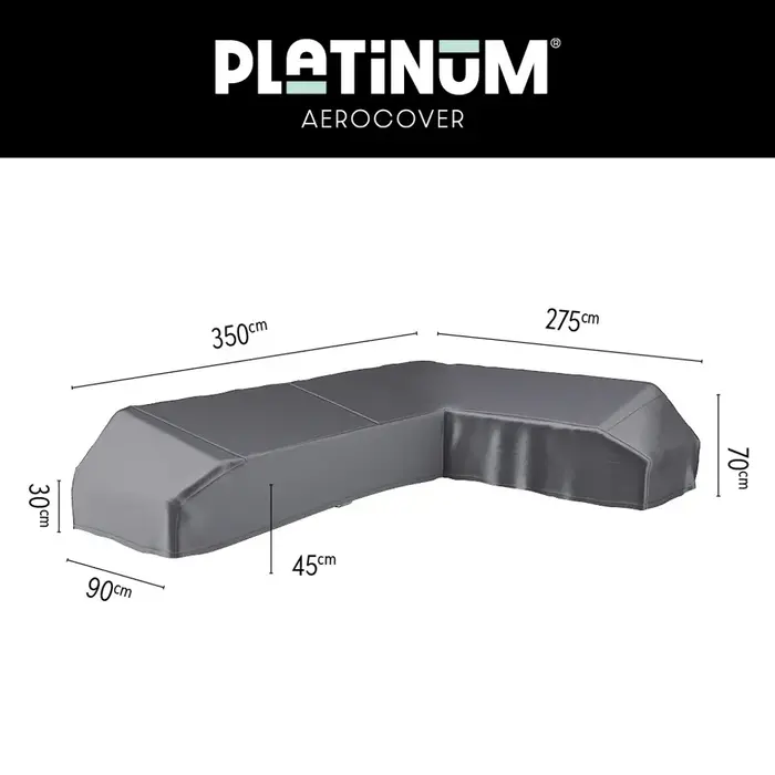AeroCover Lounge set platform cover right 350x275x90xH30-45-70cm art.7885