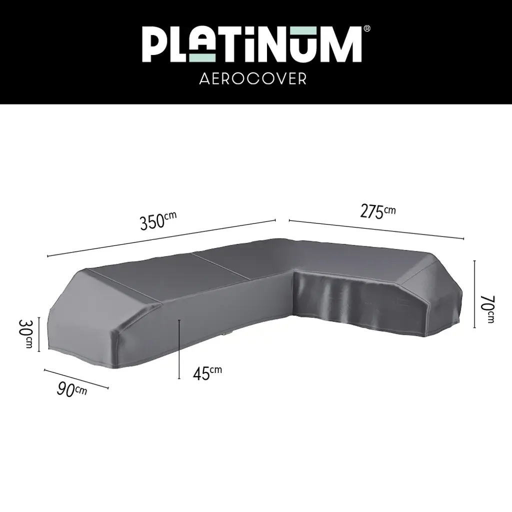 AeroCover Loungeset platformhoes rechts 350x275x90xH30-45-70cm art.7885